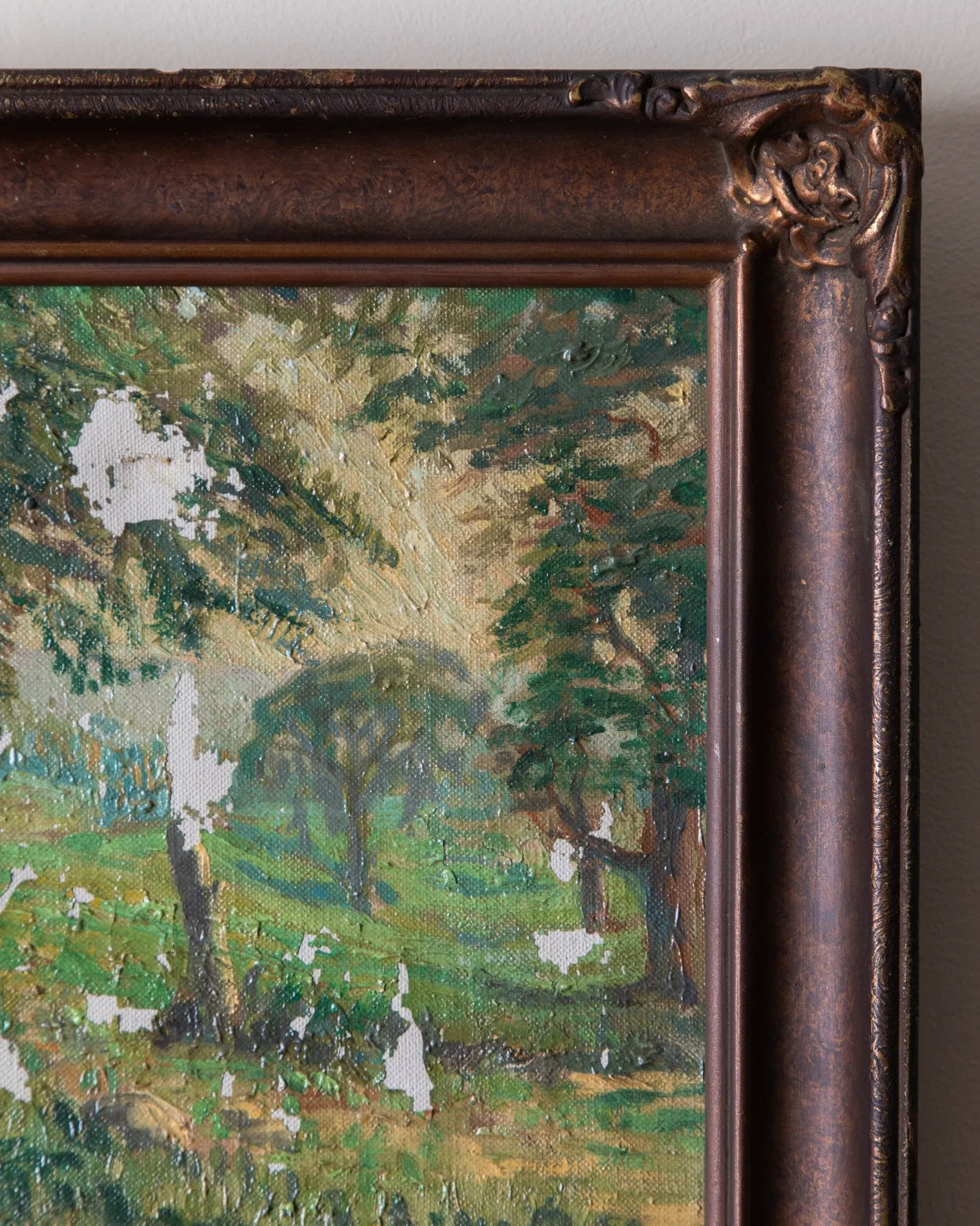 1916 Walter Barron Currier "New Hampshire Meadow" Oil Painting