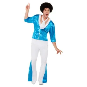 70s Super Glam Costume, Blue