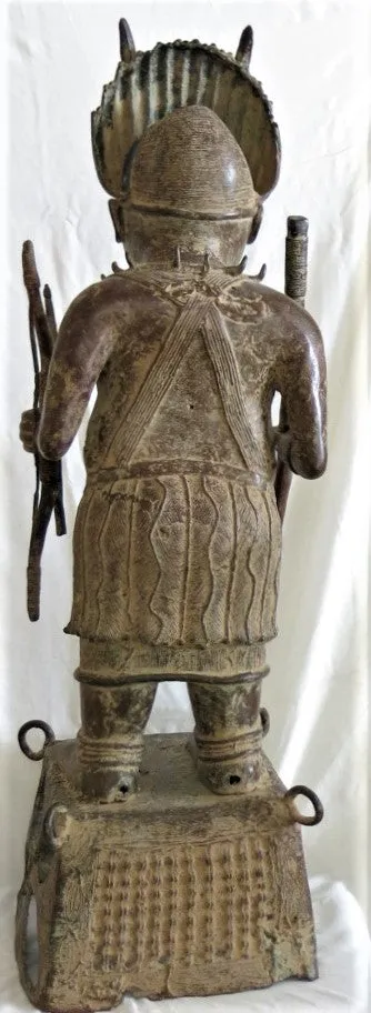 Benin Bronze Dignitary Warrior