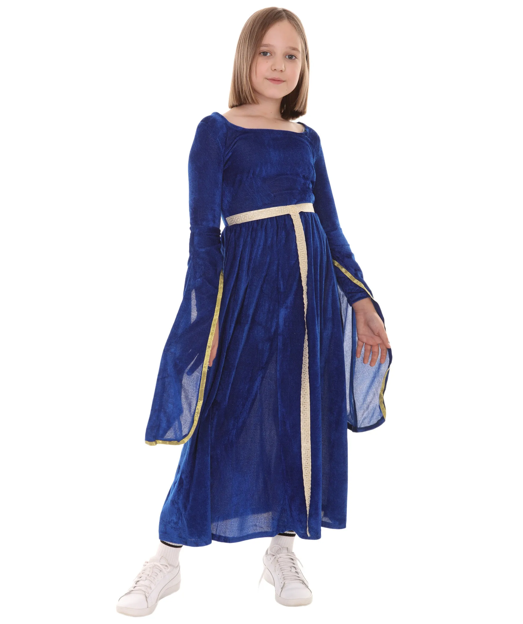 Child's Renaissance Medieval  Princess Costume | Blue Cosplay Costume