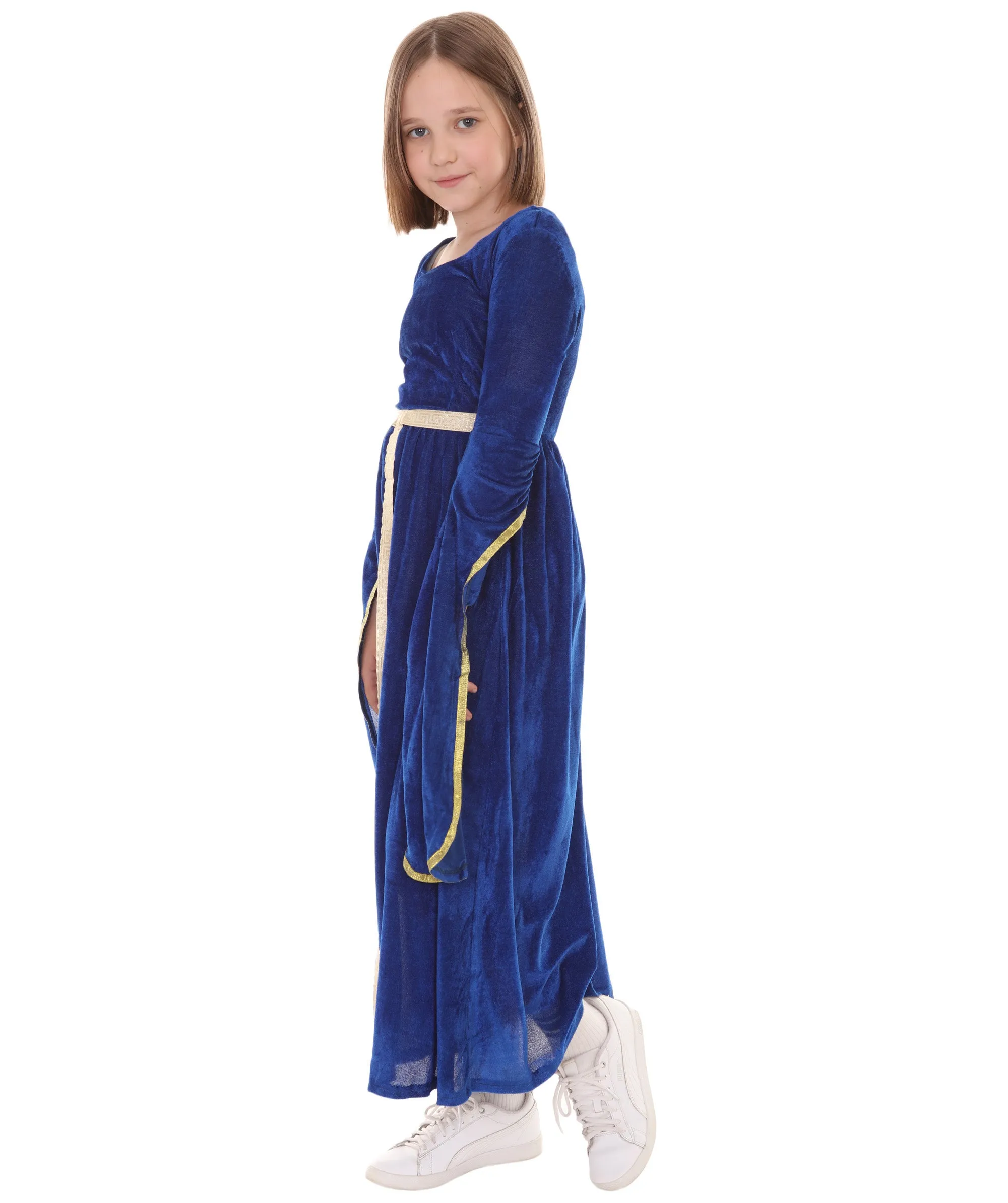 Child's Renaissance Medieval  Princess Costume | Blue Cosplay Costume