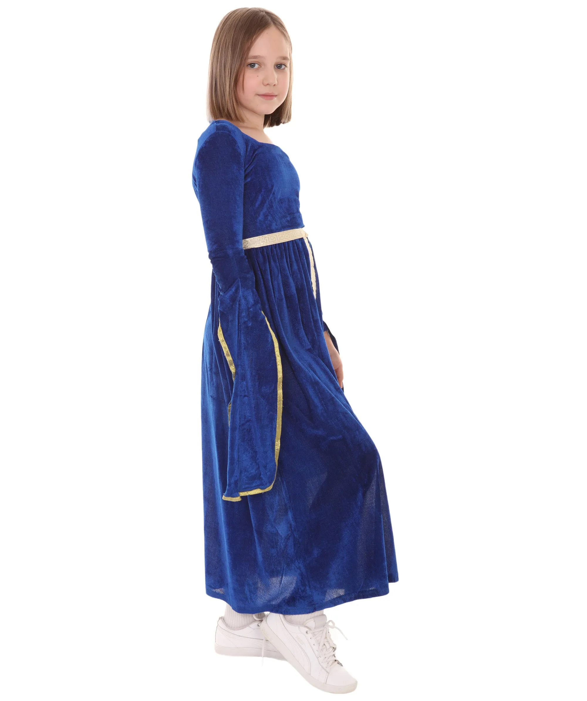 Child's Renaissance Medieval  Princess Costume | Blue Cosplay Costume