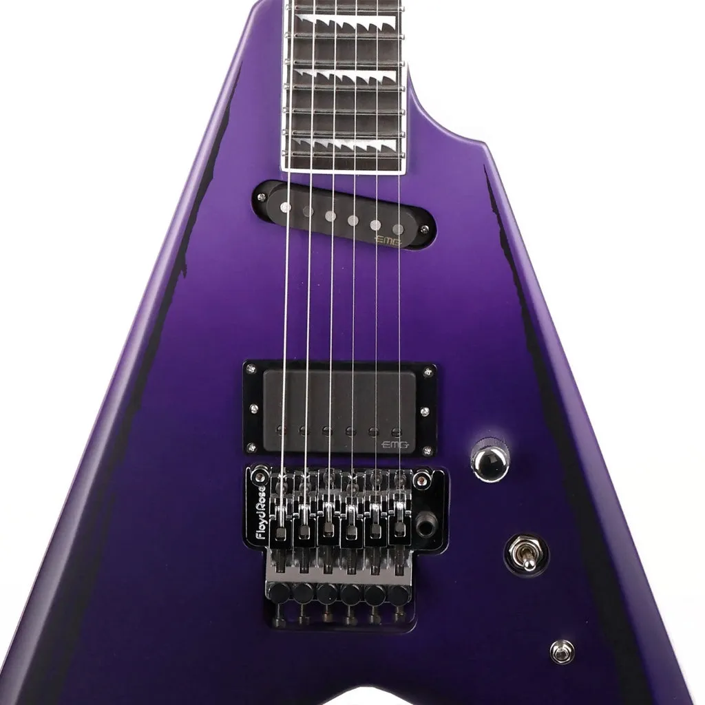 ESP E-II Alexi Ripped Electric Guitar - Purple Fade Satin