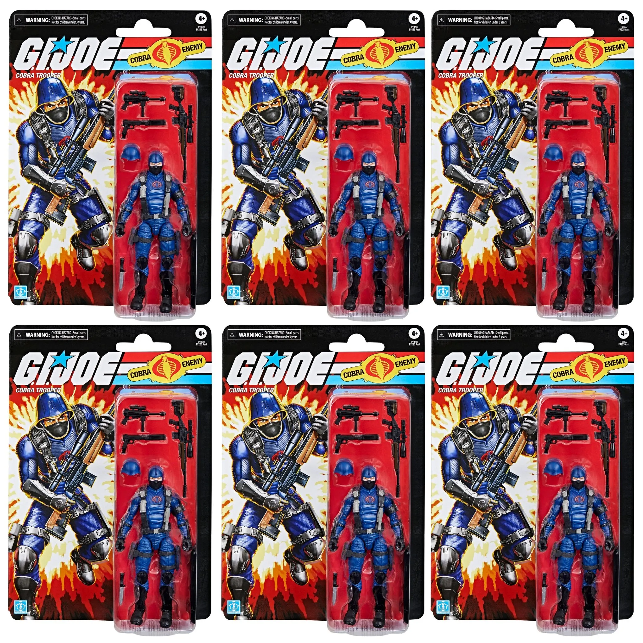 G.I. Joe Classified Retro Cobra Trooper ARMY BUILDER SET OF 6