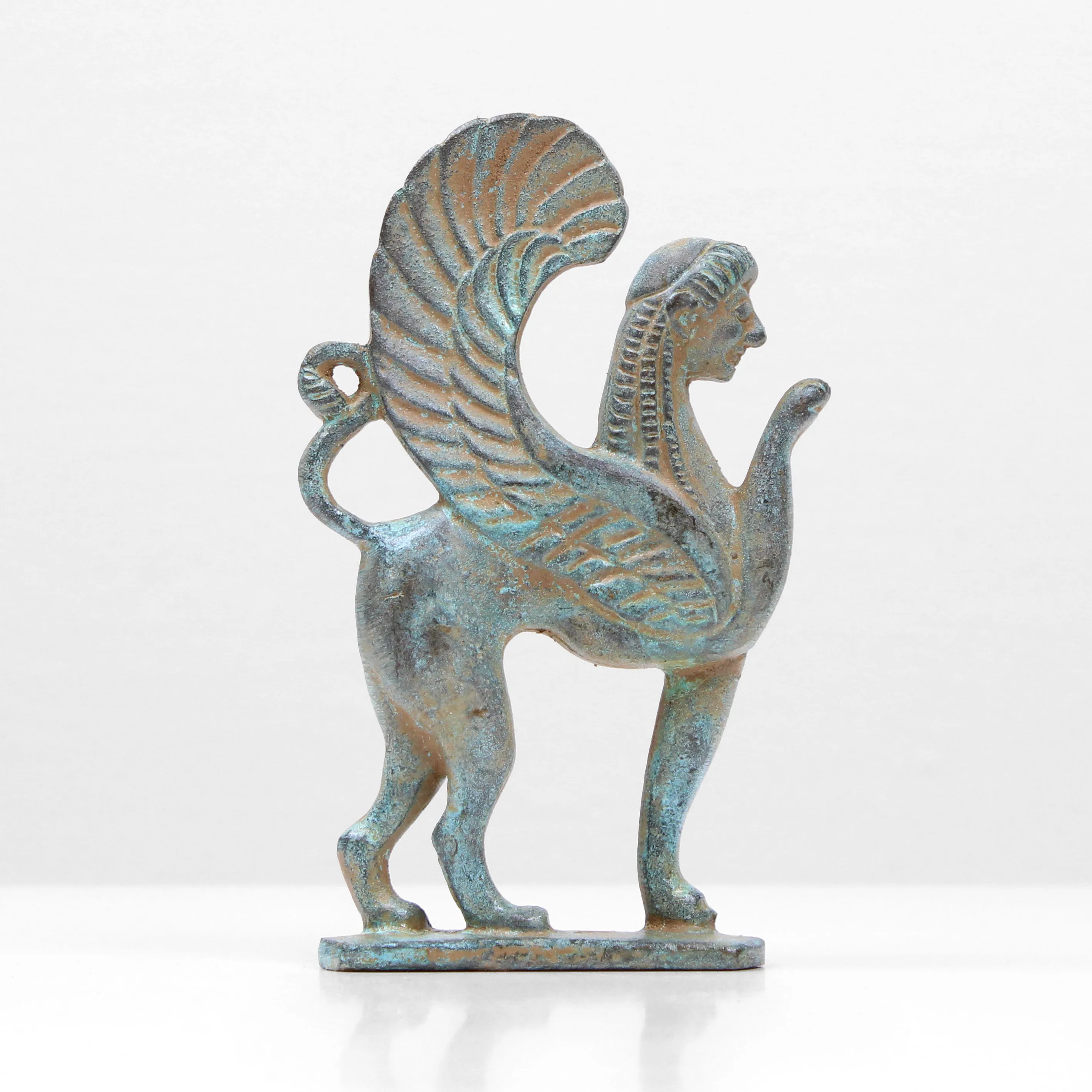 Greek Sphinx Statue (Bronze)