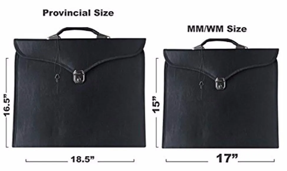 Masonic Apron Case -  Multiple Colors Leather Provincial