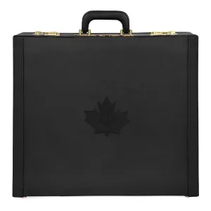 Master Mason Blue Lodge Canada Regulation Apron Case - Black Emblem Hand Embroidery Personalization Various Sizes & Materials