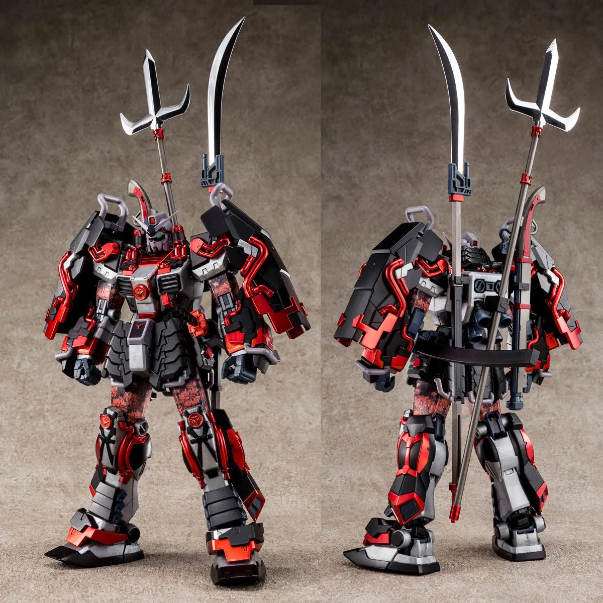 MG Shin Musha Gundam Sengoku No Jin Black Robe Large Armor P-Bandai