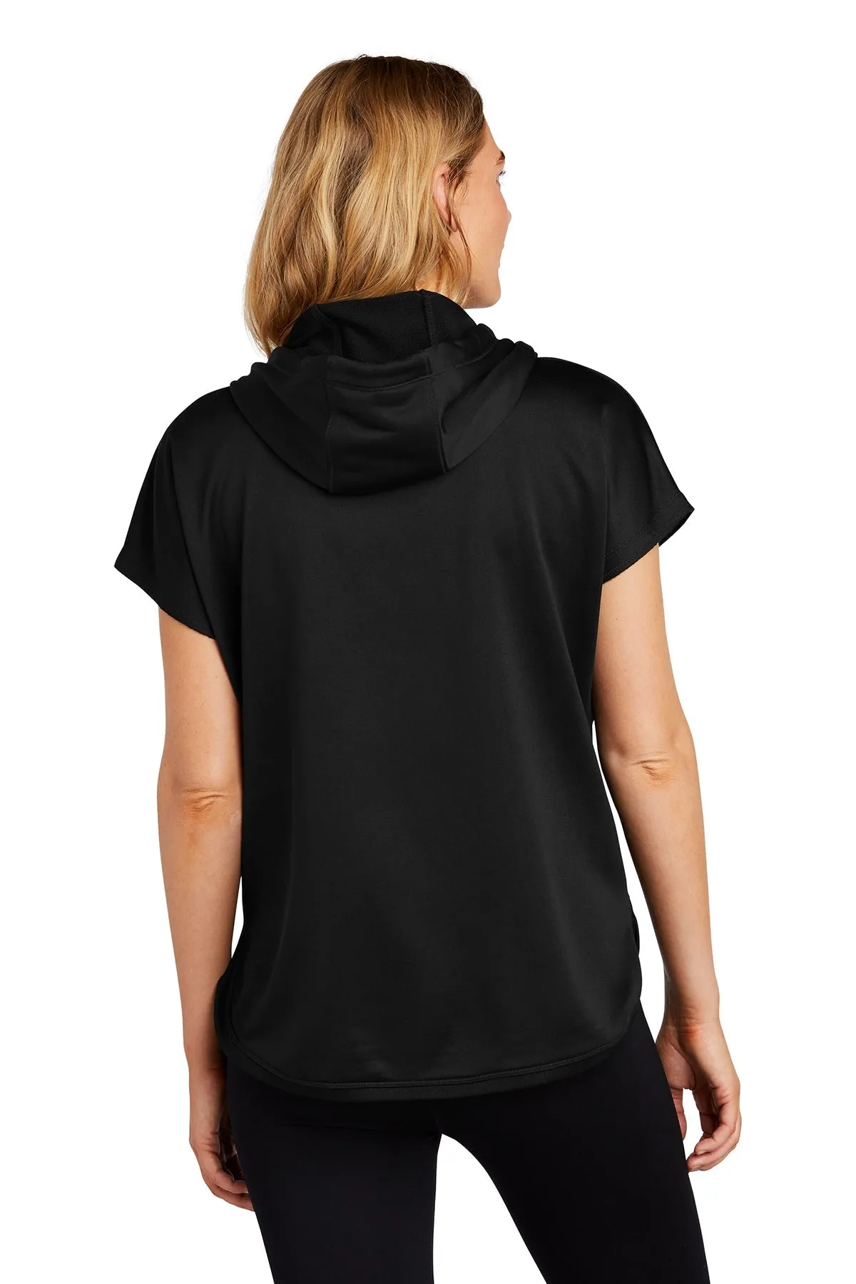 New Era Ladies Short Sleeve Custom Hoodies, Black