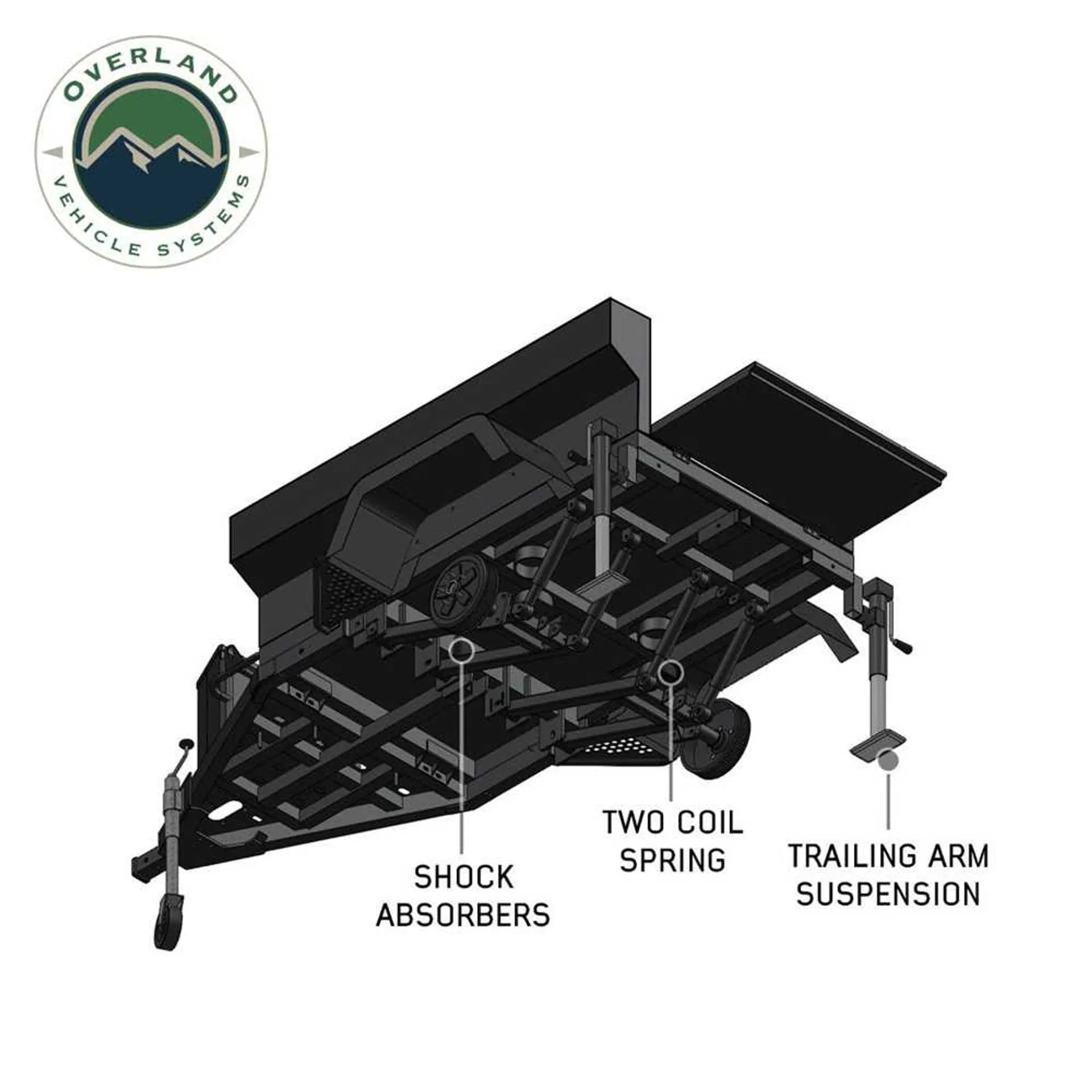 OVS Off Road Trailer - Military Style With Full Articulating Suspension - Pre Order