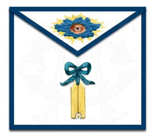 "Blue Ribbon" Masonic Lodge Officers Aprons (Set of 11)