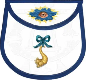 "Blue Ribbon" Masonic Lodge Officers Aprons (Set of 11)