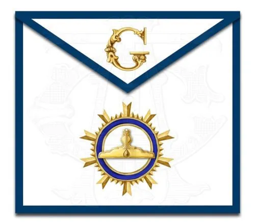 "The Sunburst" Masonic Lodge Officers Aprons (Set of 11)