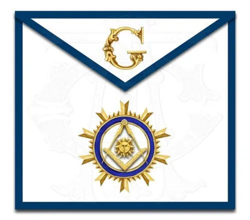 "The Sunburst" Masonic Lodge Officers Aprons (Set of 11)