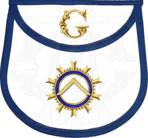 "The Sunburst" Masonic Lodge Officers Aprons (Set of 11)