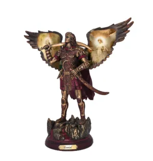 The Bradford Exchange "Yomiel Day of God" Archangels of Light Bronze Religious Sculpture Collection Issue #26 by Howard David Johnson 10-inches